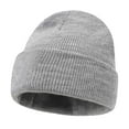 thumbnail image 2 of Awdenio Winter Women's Hats & Caps Beanie Men Women Unisex Cuffed Plain Knit Hat Cap, 2 of 2