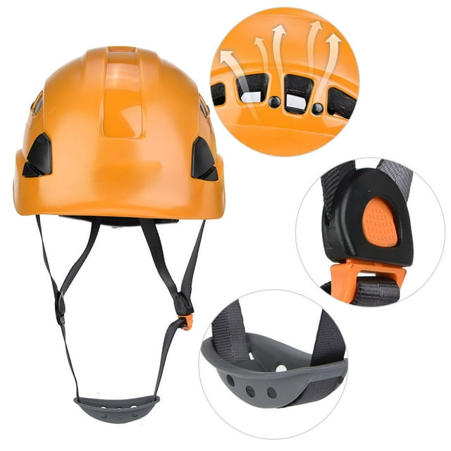 Industrial Protective Helmet, Rescue Helmet High Temperature Resistance Soft Fabric with Air Hole for Spelunking