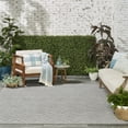 thumbnail image 4 of Nourison Versatile Indoor/Outdoor Silver Grey 8' x 10' Area Rug, (8x10), 4 of 10