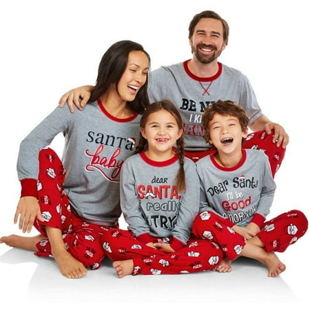 

HLONK Christmas Family Matching Pyjamas Pajamas Set Xmas Santa Sleepwear Nightwear