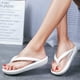 thumbnail image 3 of Chanclas de punta abierta para mujer, playa, piscina, fiesta, zapatillas casuales, sandalias planas de PVC antideslizantes 1 par seitruly AP1245-09, 3 of 7