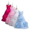 thumbnail image 3 of AJZIOJIRO Kids Toddler Flower Girls Vintage Floral Boho Lace Maxi Dress Baby Wedding Princess Party Communion Evening Formal Dance Gown 3-12Y, 3 of 9