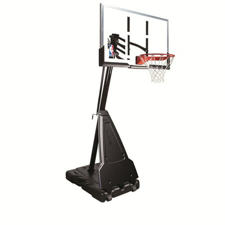 Spalding 60 Inch Acrylic Portable Basketball Hoop System - Walmart.com