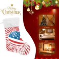 thumbnail image 4 of Coolnut 2 PCS Christmas Stocking American Flag Big Warm 17.7 x 12 Inch Hanging Xmas Stockings Decoration for Family Holiday Party Ornaments Decor Fireplace, 4 of 7