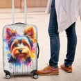 thumbnail image 4 of Watercolor Drip Yorkshire Terrier Pop Art Colorful Portrait Artwork Travel Luggage Cover Yorkie Dog Lover Gifts Suitcase Dust Protective Decor - 01009, 4 of 5