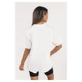 thumbnail image 2 of Women's Gameday Couture  White Kansas City Chiefs Oversized Classic Fierce Focus T-Shirt, 2 of 4