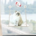thumbnail image 3 of Mkono Cat Window Perch Boho Wall Cat Hammock Cat Bed, Pet Resting Seat Safety Space Saving Cat Shelves, 3 of 7