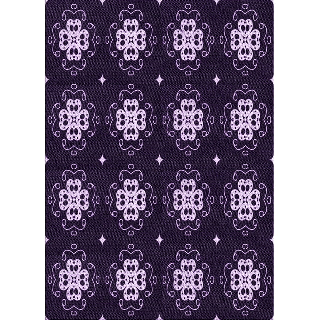 Ahgly Company Tapis d'Intérieur Lavables à la Machine Rectangle Transitionnel Violet Sauge Zone Violette, 2' x 3'