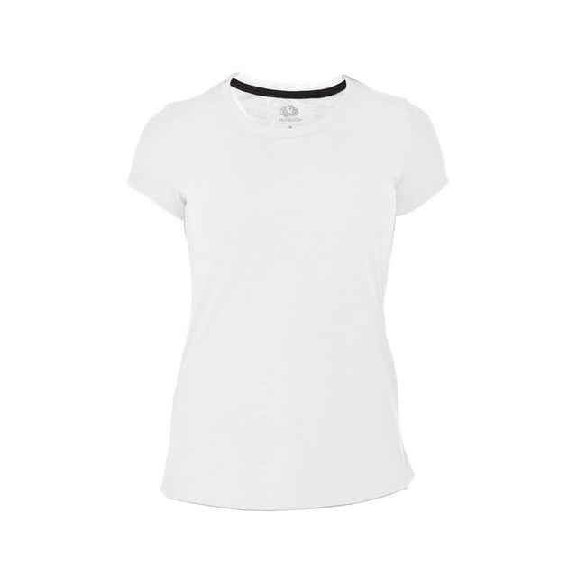 Playera Fruit Of The Loom Talla 2EG Cuello Redondo Manga Corta Blanca
