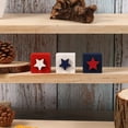 thumbnail image 7 of dajkiuy 3Pcs 4th of July Wooden Star Signs Decorations, Patriotic Memorial Day Tiered Tray Decor, Red White and Blue Decoration for Home Office Table Shelf, 7 of 7