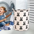 thumbnail image 4 of Hearth & Gear Patterned Linen Laundry Hamper Without Lid Large Open Top Stylish And Breathable Fabric For Bedroom Or Bathroom Easy And Durable Design Laundry Clean And Laundry Rolling Laundry with, 4 of 5