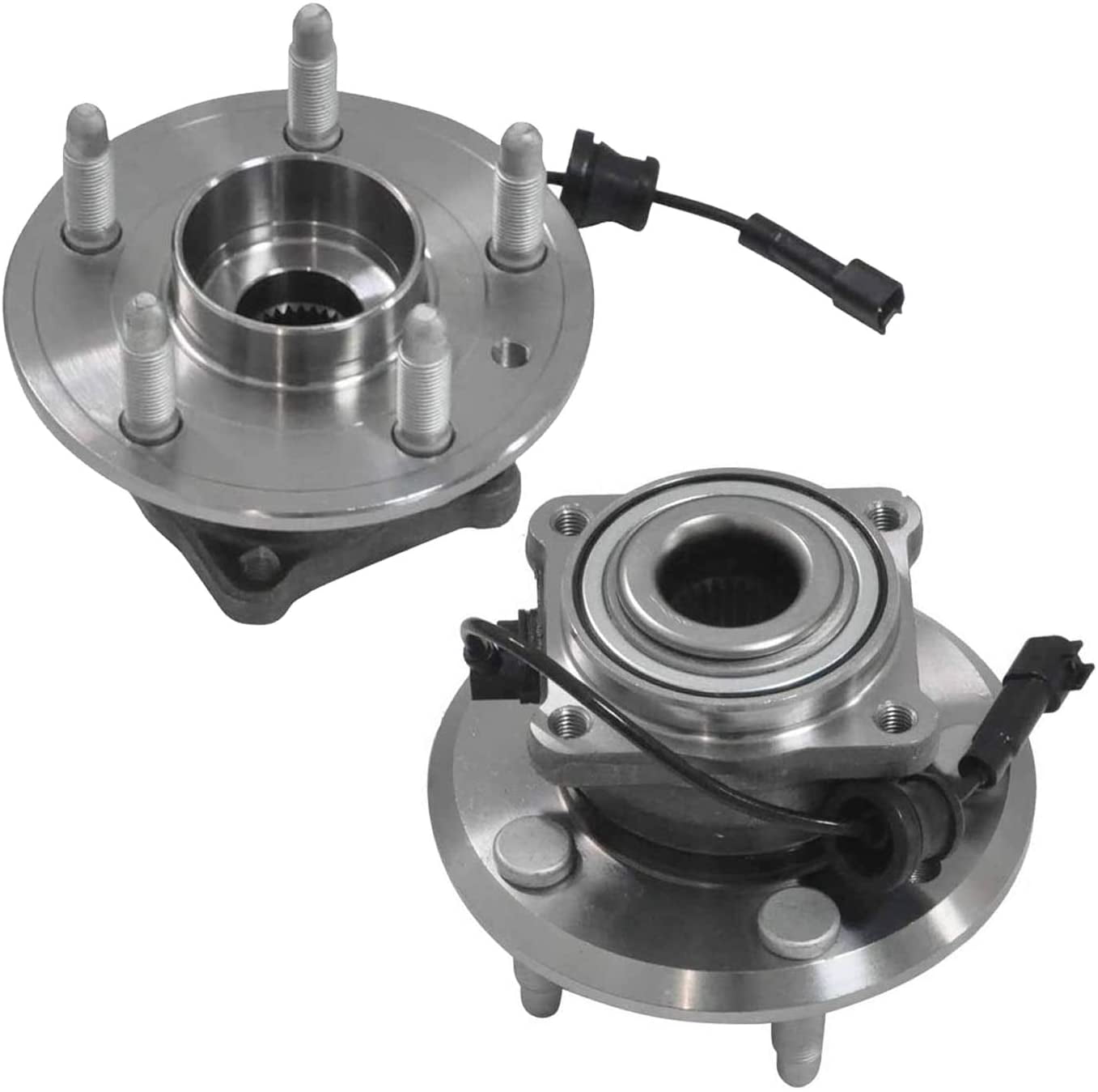 Pair 2 Rear Wheel Hub and Bearing Assembly for 20102016 Chevy Equinox