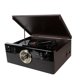 thumbnail image 1 of Reproductor de discos Bluetooth 10 en 1 para vinilo con altavoces, CD, cinta de casete, radio FM, reproducción y grabación USB, tocadiscos vintage con 3 velocidades, entrada auxiliar, salida de línea,, 1 of 5