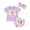 Purple, variant on Bagilaanoe 2pcs Toddler Baby Girl Shorts Set Short Sleeve Tassel T Shirt Tops + Shorts + Headband 6M 12M 18M 24M 3T Kids Casual Summer Clothes