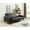 Black, variant on Glory Furniture Andrews Faux Leather Sleeper Sofa in White