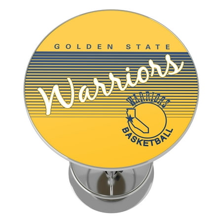 Golden State Warriors NBA Hardwood Classics Chrome Pub Table - Royal Blue, Golden Yellow