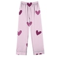 thumbnail image 3 of Pisexur Womens Pajama Sets High Quality Healthy Fabric Pj Set Cute Heart Print Long Sleeve Button Down Shirt With Long Pants & Valentine Day Casual Printed Womens Pajamas, 3 of 3