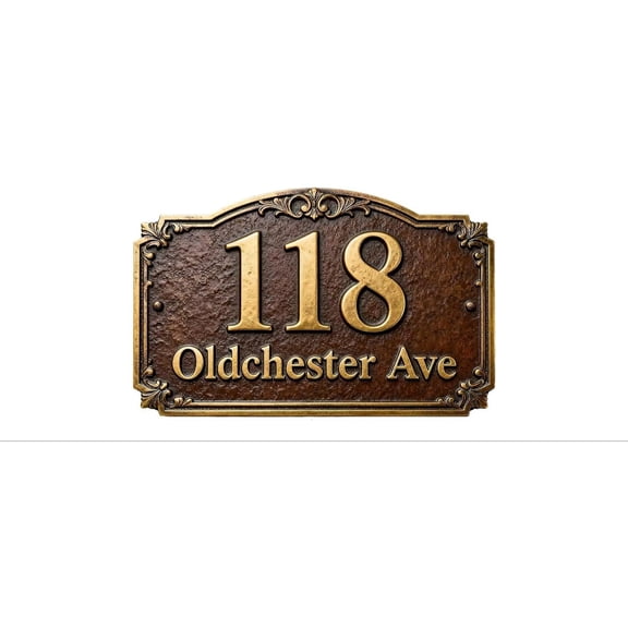 Personalized House Number Signs for Outsidea Address Signs for Houses Custom Metal Sign Address Plaque Outdoor