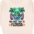 thumbnail image 3 of Inktastic First Trip to Florida Funny Beach Toddler Sweatshirt, 3 of 4