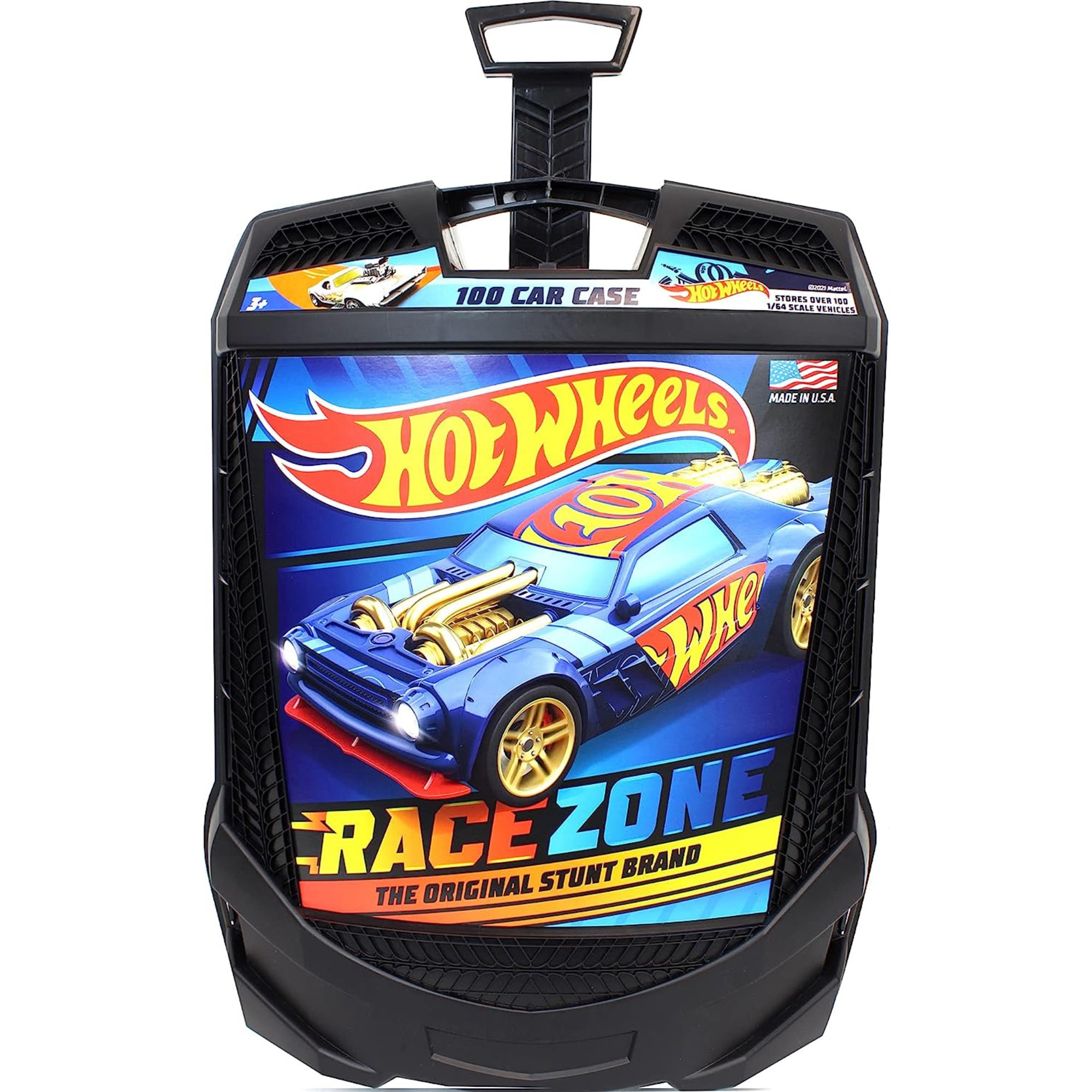 Hot Wheels 100-Car, Rolling Storage Case with Retractable Handle - image 3 of 7