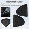 thumbnail image 5 of 1 Pair Car Exterior Mirror Gasket Rubber Seals for Mercedes Benz W220 S320 S350 S430 S500 S600 2000-, 5 of 5