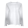 thumbnail image 4 of T-Shirt Kelon Womens Mesh Layering Top Long Sleeve Shirts Mock Neck See Through Tee Shirt, M, 4 of 4