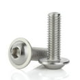 thumbnail image 1 of M5 X 25Mm Flanged Button Head Socket Cap Screws, 304 Stainless Steel 18-8, Full Thread, Allen Socket Drive, Quantity 50, 1 of 4