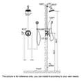 thumbnail image 5 of Pressured Balanced Complete Shower System with Rough-in Valve, Solid Brass Shower Faucet Set, 5 of 5