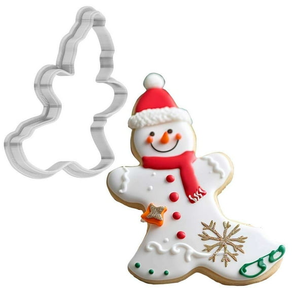 Christmas Festive Baking Day Cookie Cutter 4 Inch Made in USA by WONDERTORY