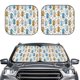 thumbnail image 2 of Balery Cartoon Poodle Dog Parasol para parabrisas de coche de 2 piezas | Parasol plegable para parabrisas delantero de coche para la mayoría de sedanes-Large, 2 of 6
