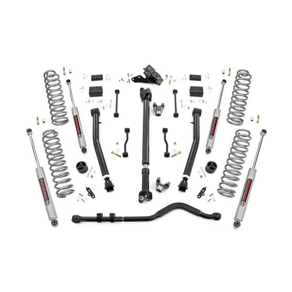 Rough Country 3.5" Lift Kit (fits) 2018-2020 Jeep Wrangler JL 2DR | N3 Shocks | Stage 2 Suspension System | 62830