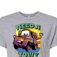 thumbnail image 3 of Disney Cars - Mater Need A Tow - Juniors Cropped Cotton Blend T-Shirt, 3 of 5