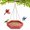 Red, variant on Kingsyard Platform Bird Feeder Tray, Hanging Bird Feeders for Outdoors, Wooden Seed Tray Mesh Seed Platform for Garden Yard Outside Decoration Attracting for Wild Birds, Green