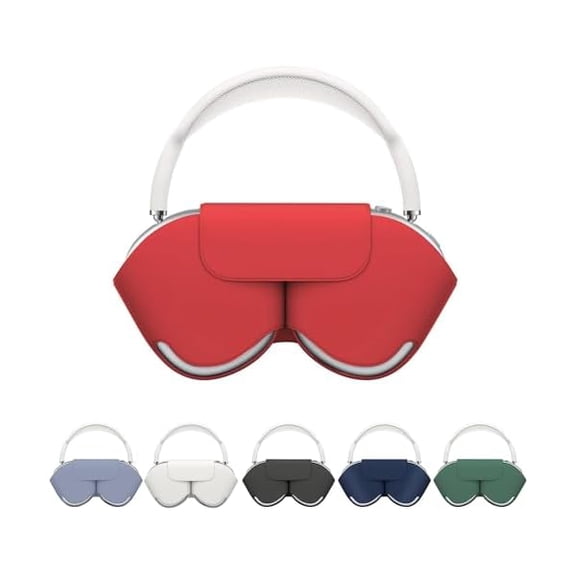 Eryueer Cover compatible with Airpods Max Headphones, Automatic Sleep Mode Protective Smart Headphones Case compatible with Anti-Scratch and Anti-Dust (Red)