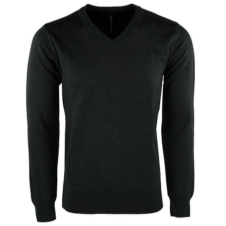 Mens Classic V-neck Sweater - Leonardo Gavino Men's V Neck Sweater