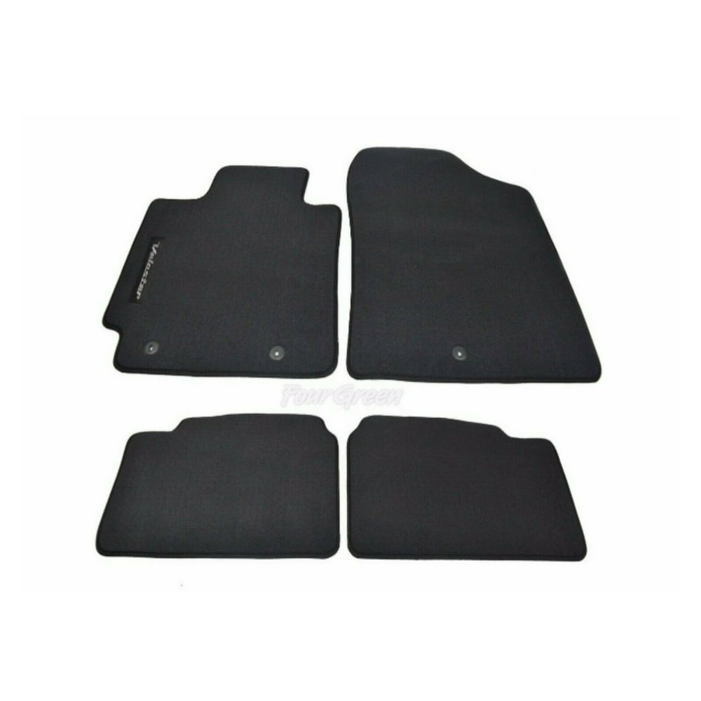 Floor Mats Liner Black fits Hyundai Veloster 20192021