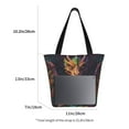 thumbnail image 4 of Uemuo Whimsical Dragon Color Cool Print Tote Bags for Women,Large Capacity Corduroy Bag,Reusable Grocery Shoulder Bag,Beach Tote with Zipper Closure, Daily Essentials, 4 of 7