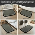 thumbnail image 7 of SIXHOME Non-Slip Kitchen Rug, Washable 20"x32" Twill Floor Mat, Half Circle Design for Sink, Laundry, Black, 7 of 7