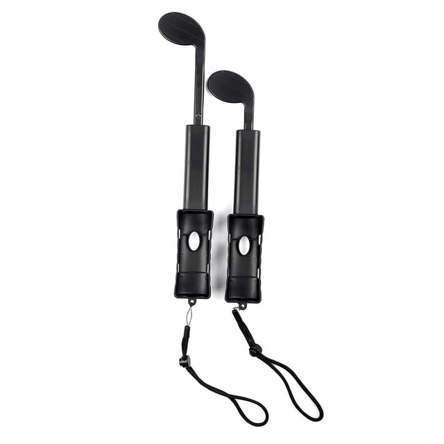 Juego De Pelota De Golf Cue Rod Experiencia Realista Plástico Telescópico Juego De Pelota De Golf Barra De Agarre Con Muñequera Para Nintendo Para Switch Para Joy-Con Controller Handle 2Pcs Cateissary EL014367-01
