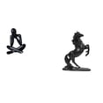 thumbnail image 1 of Escultura de caballo abstracta moderna, figura decorativa coleccionable, adorno para sala de estar, dormitorio, estantería, decoración del hogar, pais, 1 of 8