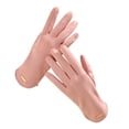 thumbnail image 1 of 1 Pair Solid Color Anti-slip Women Gloves Well Sensitivity Touch Screen Full Finger Gloves Hand Protect Cover, 1 of 8