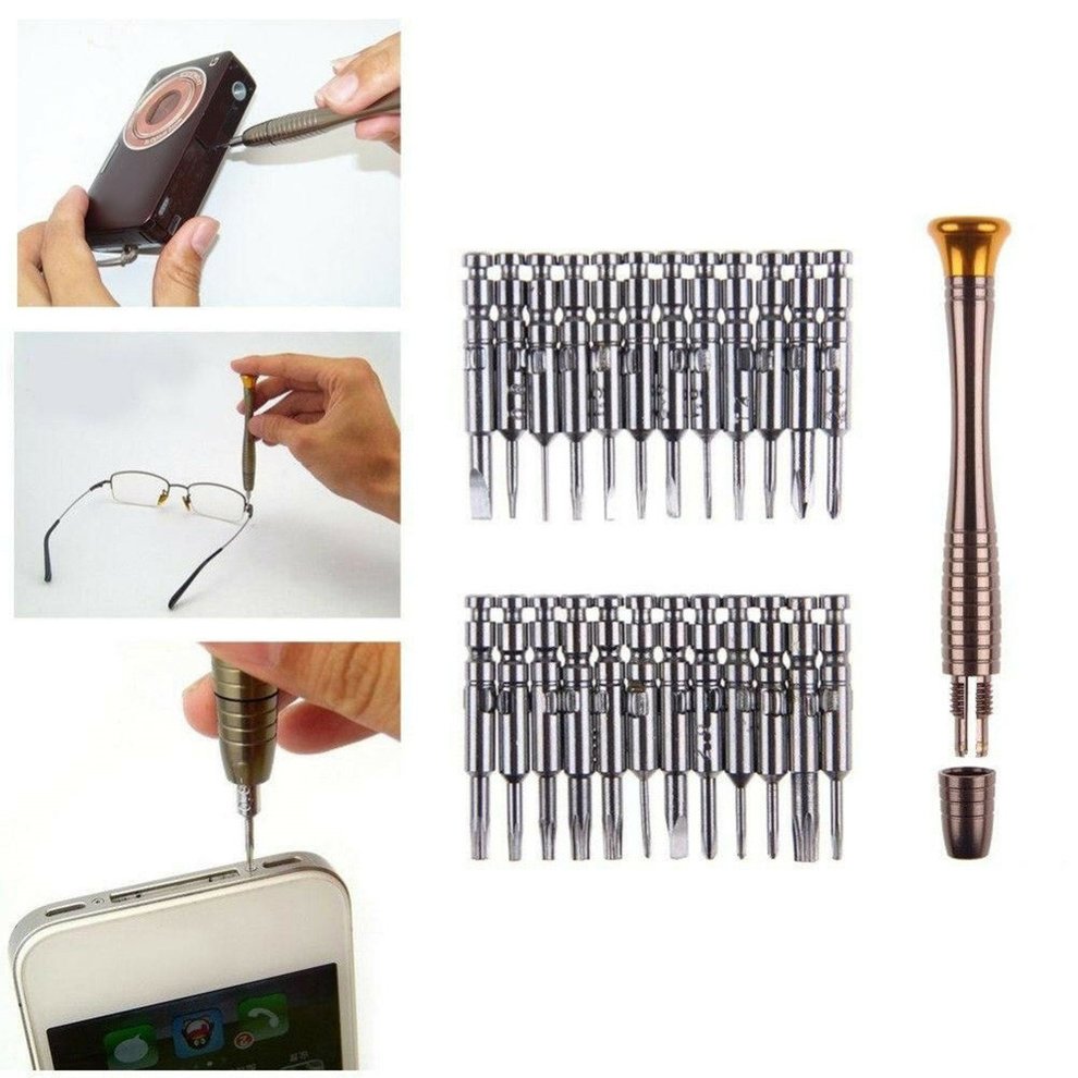 25 In 1 Mini Repair Screwdriver Torx Tool Kits Precision Tool for Phone Glasses