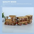 thumbnail image 4 of Shisuyan 1 Set of Creative Christmas Train Three-section Small Train Wooden Craft, 4 of 8
