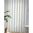thumbnail image 4 of Sheer Curtains 84 Inches Long, Blue Stripe Semi Sheer Curtains Light Filtering Window Treatment, Modern Farmhouse Geometric Retro Striped Privacy Voile Drapes for Living Room Bedroom 52x84 Inch, 4 of 7
