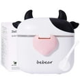 thumbnail image 3 of Bebamour Baby Formula Dispenser, BPA Free Portable Milk Powder and Candy Fruit Snack Storage Container with Scoop and Leveller for Travel, 450 ML,Black, 3 of 5