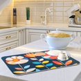 thumbnail image 6 of Yayeee Dish Drying Mat for Kitchen Counter Ultra Absorbent Easy Clean Pad 18x16", Simple Floral, 6 of 7