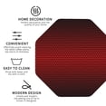 thumbnail image 3 of Fuzoiu Red Geometric Print Leather Coasters Set,Drink Coasters Set of 4,for Tabletop Protection, Durable PVC Coasters,Home Décor and Housewarming Gift-Octagon, 3 of 6