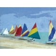 thumbnail image 2 of Robinson, Carol 18x15 White Modern Wood Framed Museum Art Print Titled - Sailboats, 2 of 4