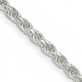 thumbnail image 2 of 925 Sterling Silver 2.75mm Rope Chain Twisted Link Necklace, 2 of 4