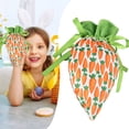 thumbnail image 2 of 10Pcs Easter Carrot Gift Bag - Reusable Plush Carrot Treat Bags with Drawstring, Perfect for Easter Egg Hunt, Candy Storage, Party Favors & Spring Decoration, Easter Party Supplies, 2 of 5